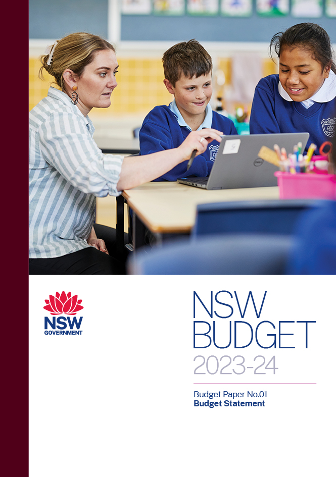 NSW Budget 2023-24 Budget Statement Cover