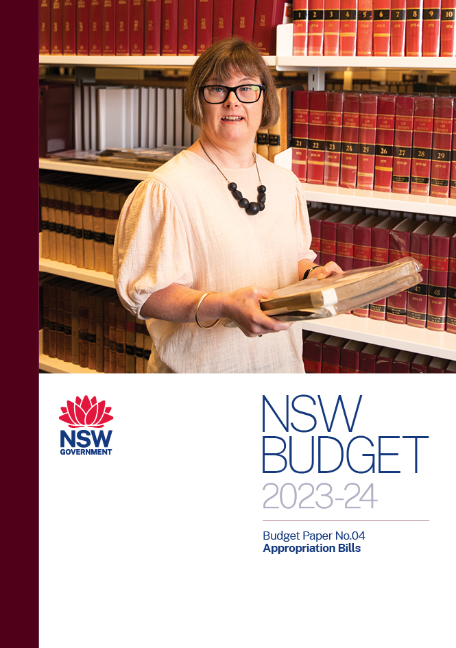 NSW Budget 2023-24 Appropriation Bills Cover