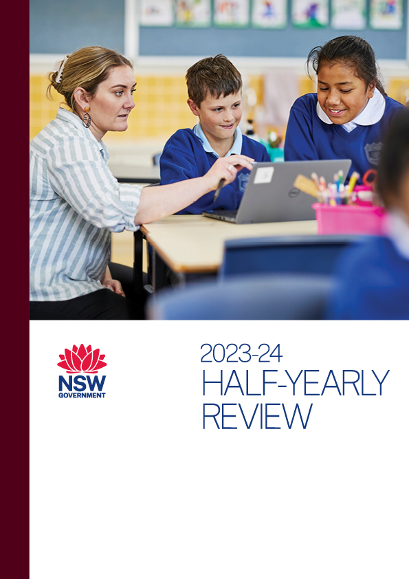 Cover of NSW Budget 2023-24 Half-Yearly Review