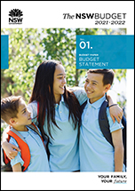  NSW Budget 2021-22 BP1 Budget Statement coverpage
