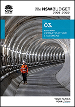  NSW Budget 2021-22 BP3 Infrastructure Statement coverpage