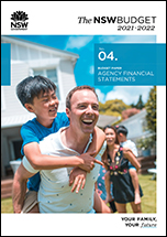  NSW Budget 2021-22 BP4 Agency Financial Statements coverpage