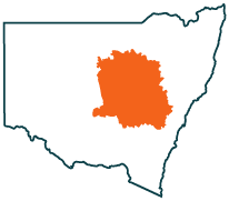 A map of New South Wales highlighting the Central West and Orana region.